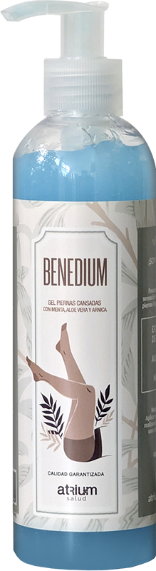 Gel efecto frío para piernas cansadas